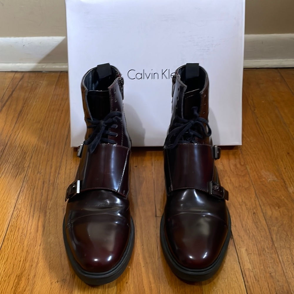 Calvin Klein Jeans Burgundy Boots